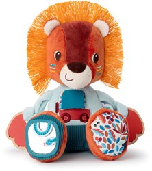 Lilliputiens - Peluche d'activités Lion Jack - Jouet sensoriel pour enfants