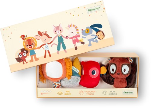 Lilliputiens coffret découverte sensorielle jouet bébé Jack le lion-3