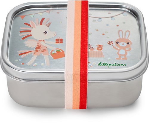Lilliputiens boîte à lunch Happy Lena multicolore acier enfants-2