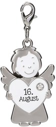 Depesche pendentif ange gardien bijou cadeau 16 août porte-clés