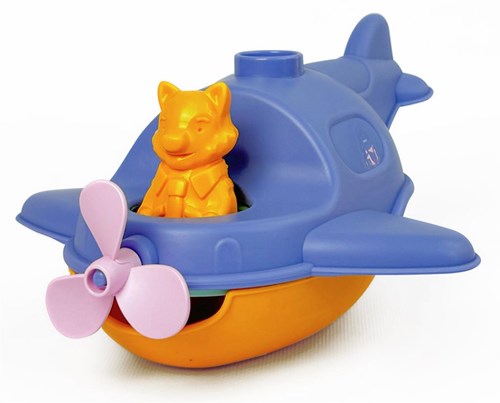 LE JOUET SIMPLE avion jouet aquatique - bleu - jouet de bain éducatif