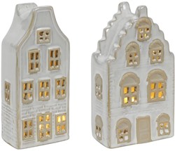 LED Grachthuis steen H15cm