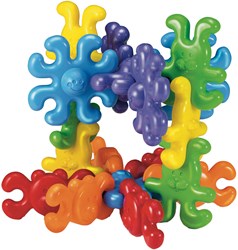 Quercetti formes d'animaux set de construction chaîne - jouet coloré 18pcs