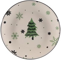 Bord kerstboom deco Ø19cm