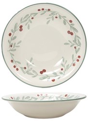 Svenska Living assiette creuse verte céramique 20,5cm design moderne