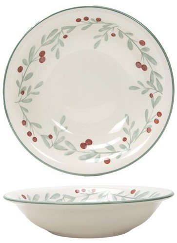 Svenska Living assiette creuse verte céramique 20,5cm design moderne