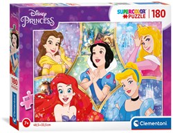 Clementoni puzzle - Princess - 180 pièces - finition métallique - écologique