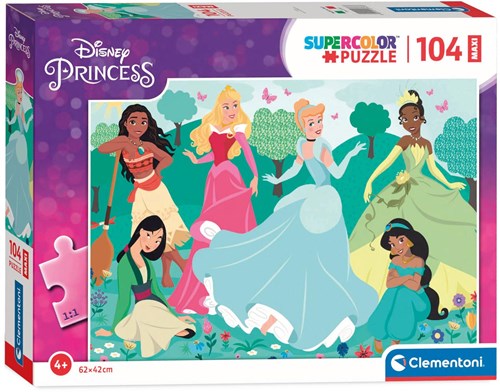 Clementoni puzzle Disney Princess 104 pièces - Maxi puzzle enfant