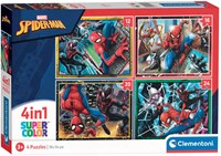 Clementoni puzzle Spiderman - 4 en 1 - puzzle enfant carton