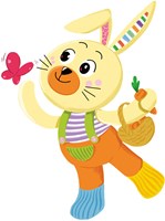 Clementoni - Lapin en peluche bébé - jouet doux - Benny the Bunny - sensoriel-3