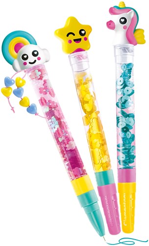 Clementoni kit créatif stylos pailletés - Jouet créatif pour enfants-2