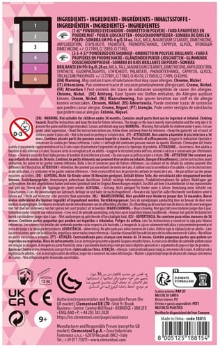 Clementoni Crazy Chic Oogschaduwpalet Party Queen, 6 Kleuren-3