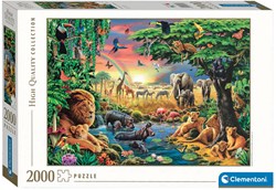Clementoni puzzle - puzzle 2000 pièces The African Gathering HQC