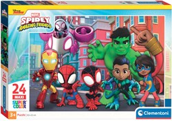 Clementoni puzzle - 24 maxi pièces - Spidey et ses amis - puzzle enfant