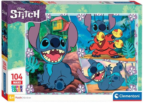 Clementoni puzzle - Disney Stitch - 104 pièces - Puzzle enfants - Dessin animé