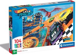 Clementoni Hot Wheels puzzle - 104 pièces - puzzle coloré pour enfants