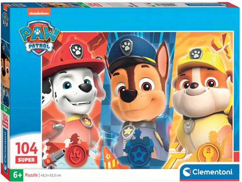 Clementoni puzzle - Paw Patrol - 104 pièces - puzzle en carton pour enfants