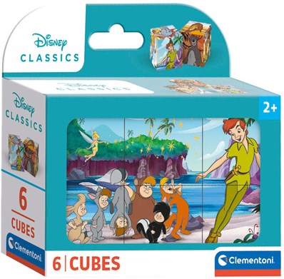Clementoni puzzle cubes Disney Classic - 6 cubes - jouet durable