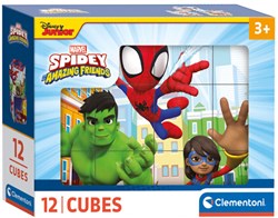 Clementoni puzzle cubes Spidey and his Amazing Friends 12 pièces carton