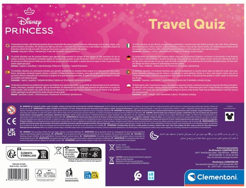 Clementoni jeu éducatif Disney Princesse voyage - quiz interactif-2
