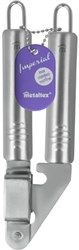 Metaltex presse-ail inox argent accessoire cuisine acier inoxydable 19 cm