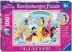 Ravensburger Casse-tête pour enfants 100 XXL Disney Strong, beautiful and brave (glitter)