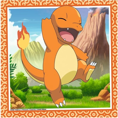Ravensburger Pokémon Puzzel Charmander Squirtle Bulbasaur 3x49 Stukjes-2