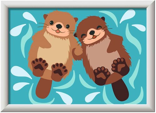 Ravensburger CreArt Schilderen op Nummer - Otter Liefde