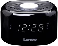 OttoSimon réveil radio FM veilleuse noire avec fonction variateur-3