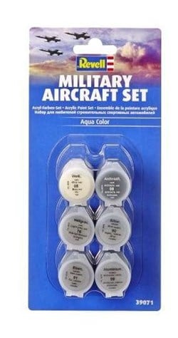 Revell set de peinture avions militaires - acrylique 6 x 5ml maquette