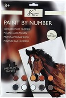 Peinture par numéros cheval kit créatif de peinture pour enfants