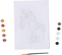 Peinture par numéros cheval kit créatif de peinture pour enfants-3