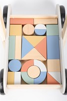Atan Trotteur d'activité en blocs de bois-3