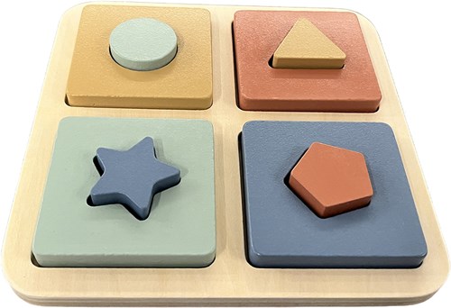 Atan Puzzle de Formes en Bois