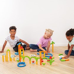 Beleduc jouet éducatif Activity Blocks - blocs de construction colorés