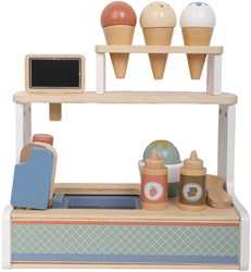 Atan Ensemble de crème glacée en bois