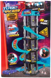 Toi-Toys tour de jeu garage Turbo Racers avec piste en spirale