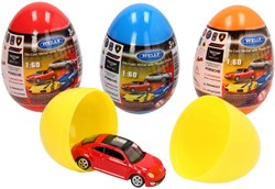 Voiture jouet œuf surprise Die-Cast 6 cm voiture orange