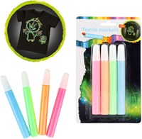 4 marqueurs textiles phosphorescents 47113A-2