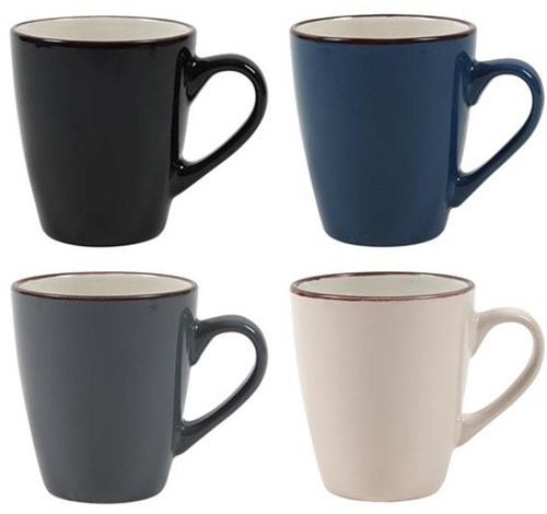 Svenska Living mug en céramique noire 225ml avec anse - passe au lave-vaisselle