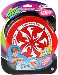 Toi-Toys frisbee flexible en caoutchouc 17 cm jouet coloré