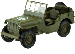 Welly Jeep Willys MB voiture miniature - jouet militaire vert armée à rétrofriction