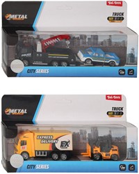 Toi-Toys véhicule de chantier en métal à friction avec chariot élévateur