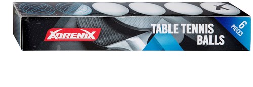 Balles de tennis de table blanches 6 pièces balles ping-pong plastique