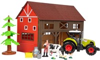 Ackers Ville Boerderij met Tractor Licht en Geluid Speelset, 12dlg.-2