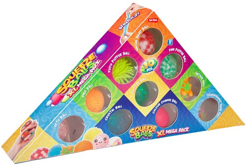 Toi-Toys jouet sensoriel balles anti-stress - set de 10 - couleurs variées