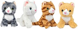 Toi-Toys chat en peluche - jouet doux 15cm pour enfants