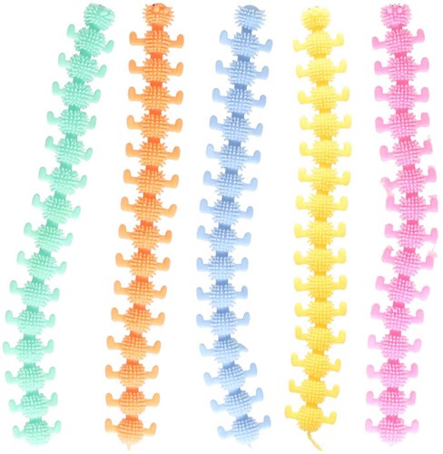 Jonotoys jouet fidget Fluffy Stretchty Chenille multicolore