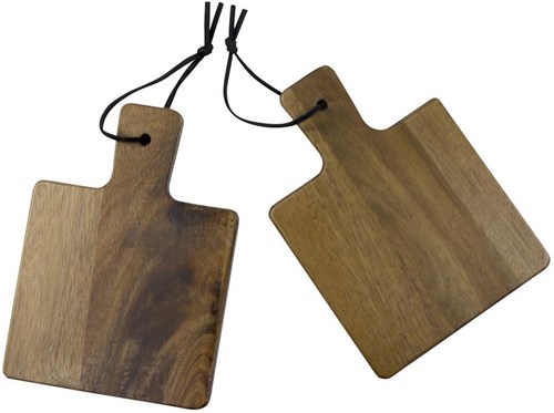 Svenska Living sous-verres bois d'acacia marron lot de 2 protection table