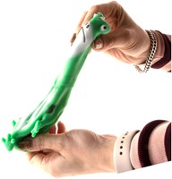 Grenouille extensible remplie de sable jouet vert fidget anti-stress-2